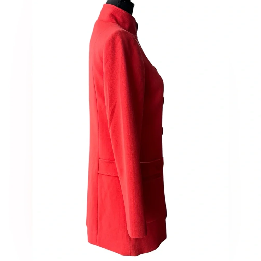 Forenza by limited bright orange red peacoat jacket  EUC - Picture 4 of 9